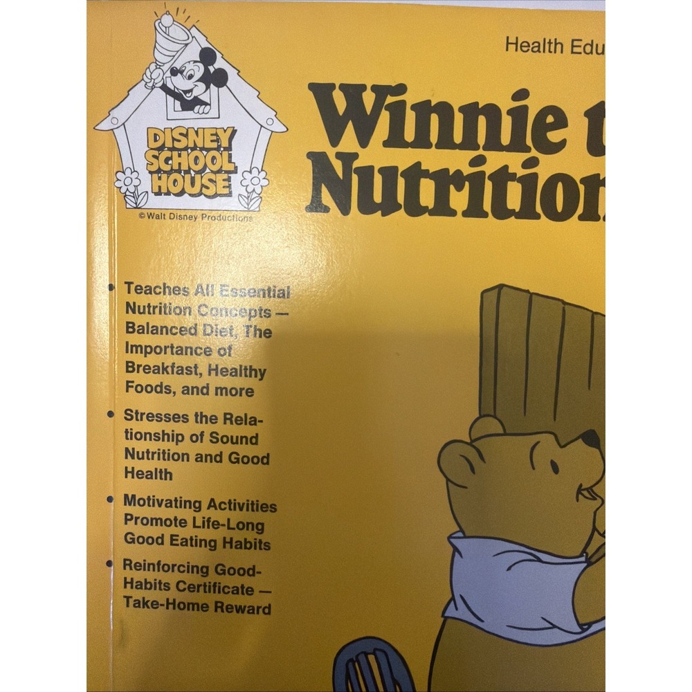 Disney School House Winnie The Pooh Nutrition And You Language Arts Dis 002AC - Picture 3 of 16